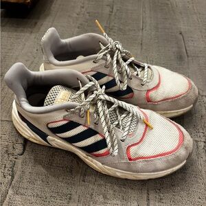 Adidas Gray and White Sneakers with Chunky Midsole